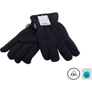 P&T Dames Handschoenen - Fleece + Thinsulate - Zwart - L-XL