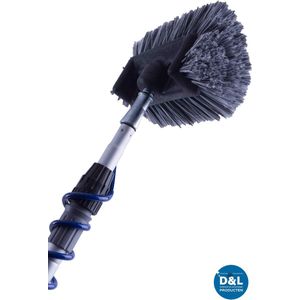 Telescoopsteel + Spiraal & Zeepdispenser + Vijfzijdige wasborstel, 3,5 M