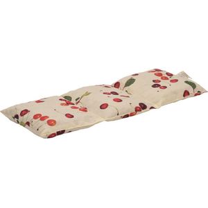 Kersenpitkussen Langwerpig Cervico - 50 x 20cm - Ecru met Kersen