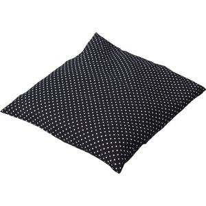 Kersenpitkussen Classico - 25 x 27cm - Donker Blauw met Witte Bollen