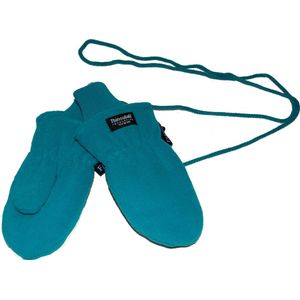 P&T Wanten Kinderen met Koordje - Fleece - Thinsulate Voering - Turquoise - 6j