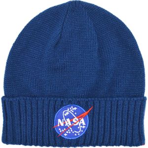 NASA Beanie Muts - marine - Nasa logo - Unisex - one size