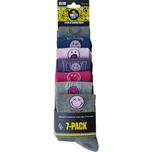 SMILEY GIRL SOKKEN LOL - 7 paar kousen - geschenkset  - 27/30