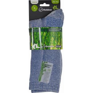 Wandelsokken Heren - OUTDOOR- 43/46 - naadloos - 2 PAAR - BAMBOO - jeans  chaussettes socks