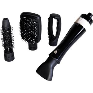 Daewoo Sym-2813: 4-in-1 Multi Styler - Föhnborstel - Krulborstel - Kort & Lang Haar - Hairwrap - Multistyler - Heteluchtborstel - Hairstyler - Haarstyler - Zwart