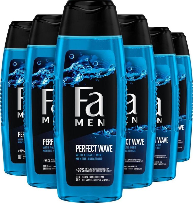 Fa Men - Perfect Wave - Douchegel - Voordeelverpakking - 6 x 250 ml