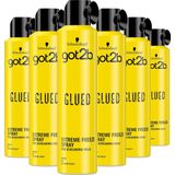 Got2b - Glued Haarspray - Haarstyling - Voordeelverpakking - 6 x 300 ml