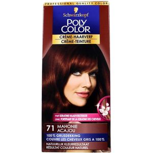 Poly Color - Creme Haarverf - Mahonie - 3 st - Voordeelverpakking