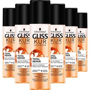 Gliss Kur Anti-Klit Spray Total Repair 19 - 6 st - voordeelverpakking