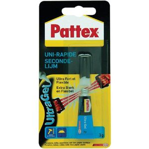 Secondelijm pattex ultra gel tube 3gr blister | 12 stuks