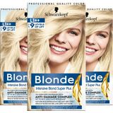 Schwarzkopf Blonde Intensive Blond Super Plus - 3 stuks - Voordeelverpakking