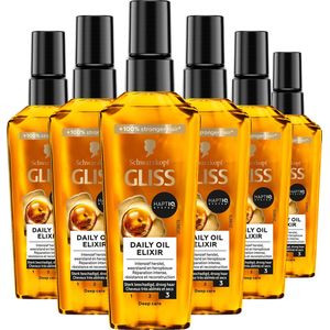 6x Gliss Every Day Oil Elixir 75 ml