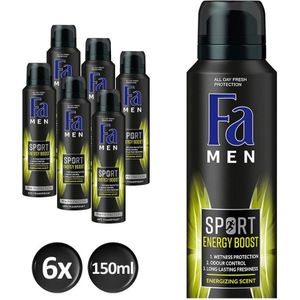 Fa - Men - Deodorant Spray - Sport Energy Boost - Vegan - 0% Alcohol