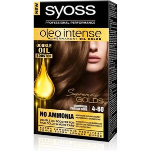 3x Syoss Oleo Intense Haarverf 4-60 Goudbruin