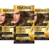 Syoss Oleo Intense - Haarverf - 6-10 Donkerblond - Voordeelverpakking - 3 Stuks