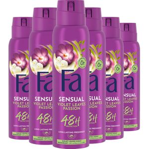 Fa - Luxurious Moments - Deodorant - Roze Viooltjes - Voordeelverpakking - 6x 150ml