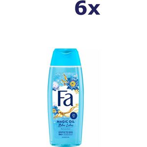 Fa Magic Oil Blue Lotus - Douchegel - Voordeelverpakking - 6 x 250 ml