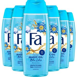 Fa Magic Oil Blue Lotus - Douchegel - Voordeelverpakking - 6 x 250 ml