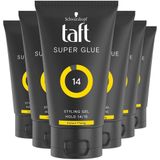 6x Schwarzkopf Taft Super Glue haargel (150 ml)