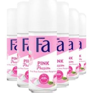 Fa Pink Passion - Deoroller - Voordeelverpakking - 5 x 50 ml