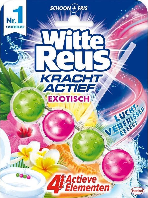 10x Witte Reus Toiletblok Kracht Actief Exotisch