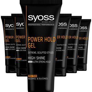 Syoss Men Power Hold Styling Gel 250ml , 6 stuks
