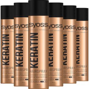 Syoss - Styling-Hairspray Keratin - Haarlak - Haarstyling - Voordeelverpakking - 6x 400 ml