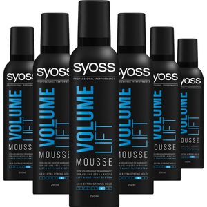 SYOSS - Volume Lift Styling-Mousse - Haarmousse - Haarstyling - Voordeelverpakking - 6 Stuks