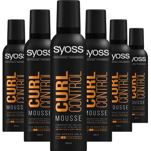 SYOSS - Curl Control Mousse - Haarmousse - Haarstyling - Voordeelverpakking - 6 x 250 ml