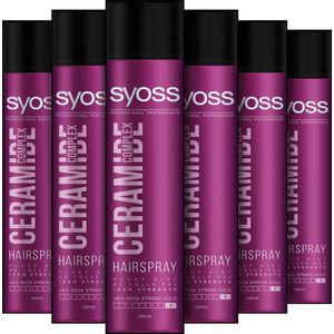 SYOSS - Ceramide Hairpsray - Haarlak - Haarstyling - 6x 400ml - Voordeelverpakking