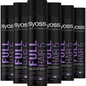 SYOSS - Full Hair 5 Hairspray - Haarlak - Haarstyling - 6x 400 ml - Voordeelverpakking