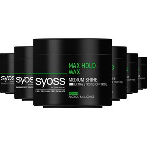SYOSS - Styling Max Hold Wax - Haarwax - Haarstyling - 6 x 150 ml - Voordeelverpakking