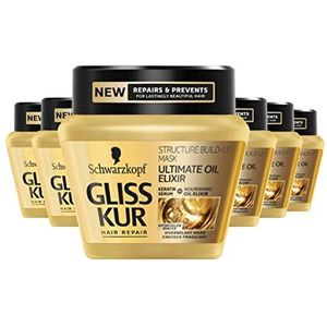 Schwarzkopf Gliss Kur Ultimate Oil Elixir Haarmasker 300ml , 6 stuks