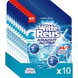 Witte Reus Kracht Actief Toiletblok - Oceaan - WC Blokjes Voordeelverpakking - 10 Stuks