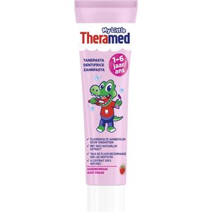 Theramed Junior 1-6j Aardbei - Tandpasta - Voordeelverpakking - 12 x 50 ml