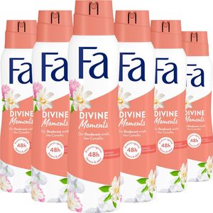 6x Fa Deodorant Spray Divine Moments 150 ml