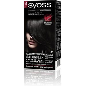 Syoss - Haarverf - 1_1 - Zwart - 115ml x 6