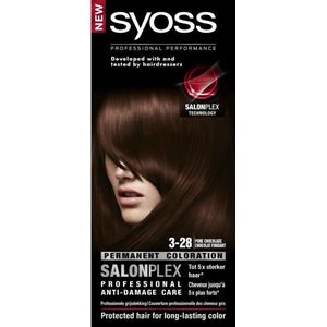 3x Syoss Classic Haarverf 3-28 Dark Chocolate