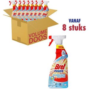 8x Bref Spray 750ml power anti-kalk & vuil