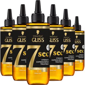 Schwarzkopf - Gliss - Oil Nutritive - 7 sec Express Repair Treatment - Haarmasker - Haarverzorging - Voordeelverpakking - 6x 200 ml