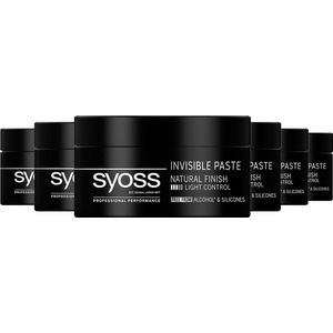 SYOSS Styling Invisible Hold Paste 6x 100ml - Grootverpakking