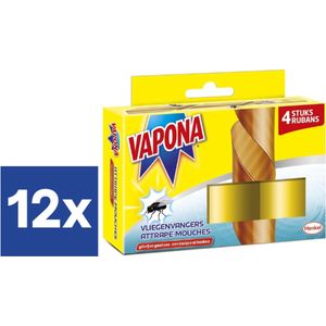 Vapona Vliegenvangers - 12 x 4 (48) stuks - Voordeelverpakking