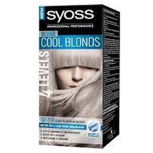 Syoss Haarverf 12-59 Cool Platinablond - 3 Stuks - Voordeelverpakking