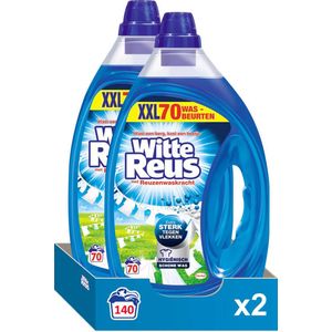 Witte Reus Gel Wasmiddel - Vloeibaar - 2 x 70 wasbeurten