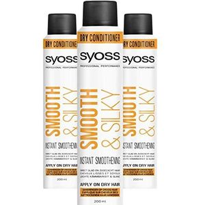 Syoss Smooth en Silky Haarmousse Droogshampoo 200ml , 3 stuks