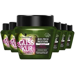 Schwarzkopf Gliss Kur Bio-Tech Restore Haarmasker 300ml , 6 stuks