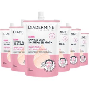 Diadermine In-shower Radiance Mask sachet 6x 50ml - Voordeelverpakking