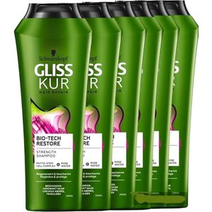 Gliss Kur Bio Tech Restore Shampoo Voordeelverpakkin 6x250 ml