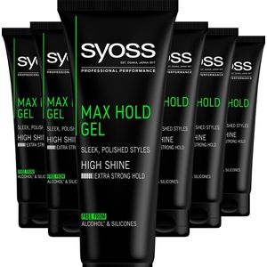 SYOSS - Max Hold Gel - Haargel - Haarstyling - Voordeelverpakking - 6 x 250 ml
