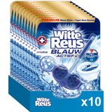 Witte Reus Blauw Actief Toiletblok - Hygiene - WC Blokjes Voordeelverpakking - 10 Stuks